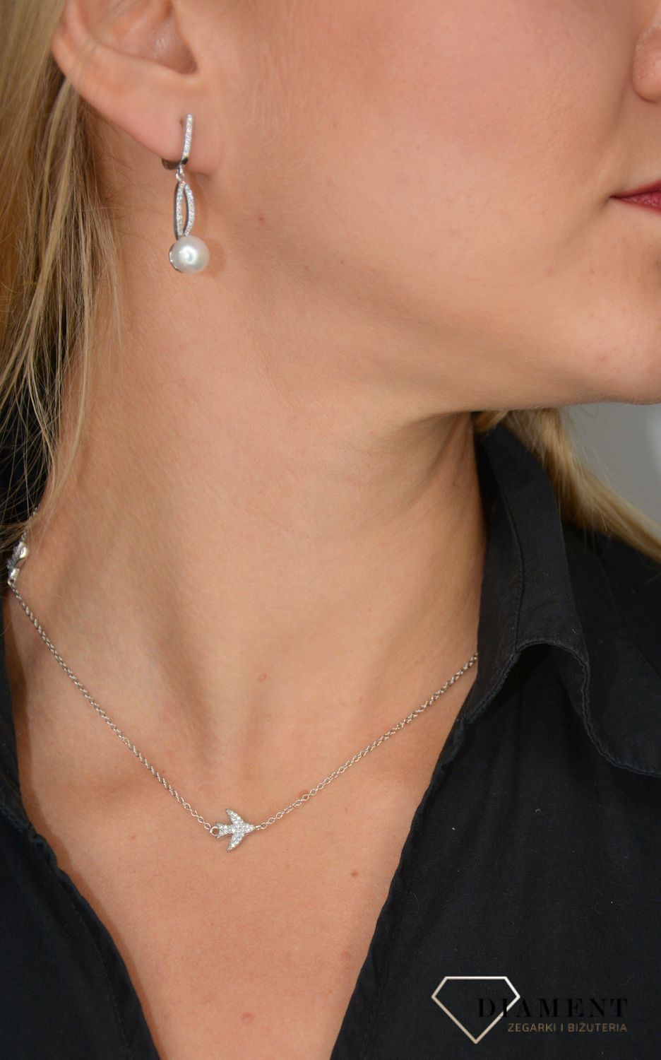 Kolczyki srebrne perełki z cyrkonią P VI 15 070.jpg